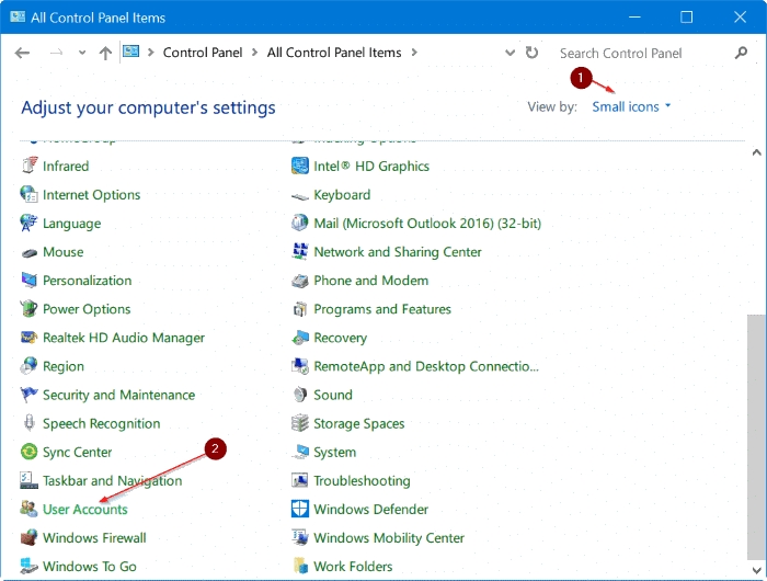 delete administrator account in Windows 10 pic5