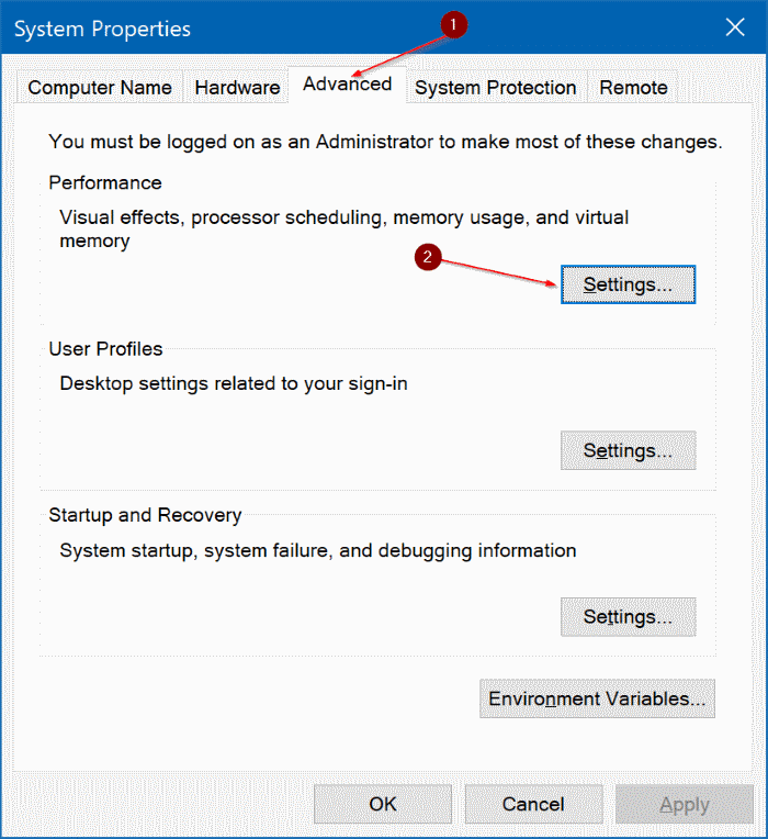 delete pagefile.sys in Windows 10 pic1