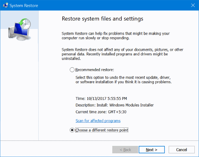 delete restore points in Windows 10 pic01