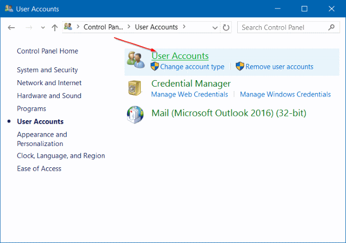delete user account in Windows 10 step6