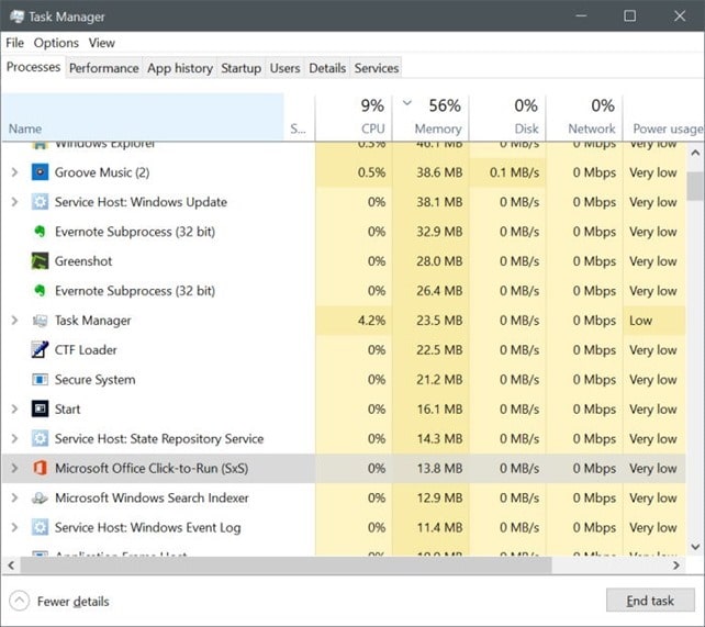 disable Microsoft Office click to Run service in Windows 10 pic3
