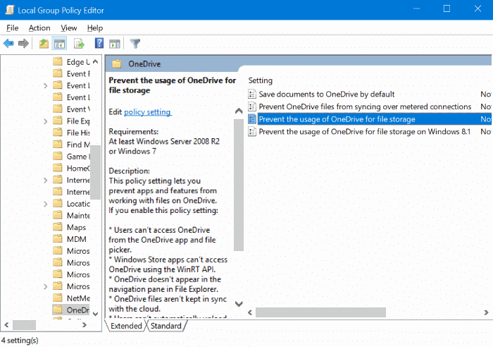 disable Set up onedrive pop up dialog in Windows 10 pic1
