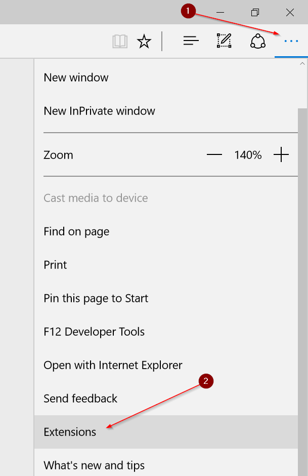disable and uninstall extensions in edge pic01