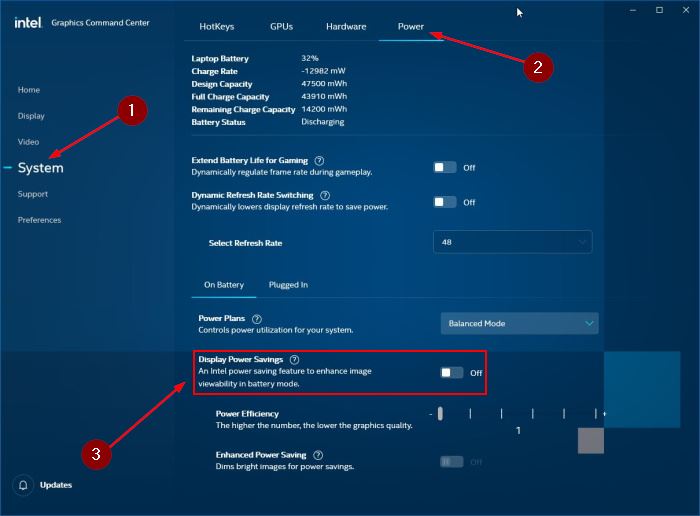 disable auto brightness in Windows 10 pic7