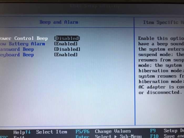 disable beep sound when plugged or unplugged pic3