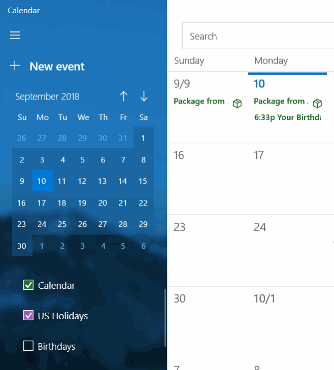 disable birthday notifications in windows 10