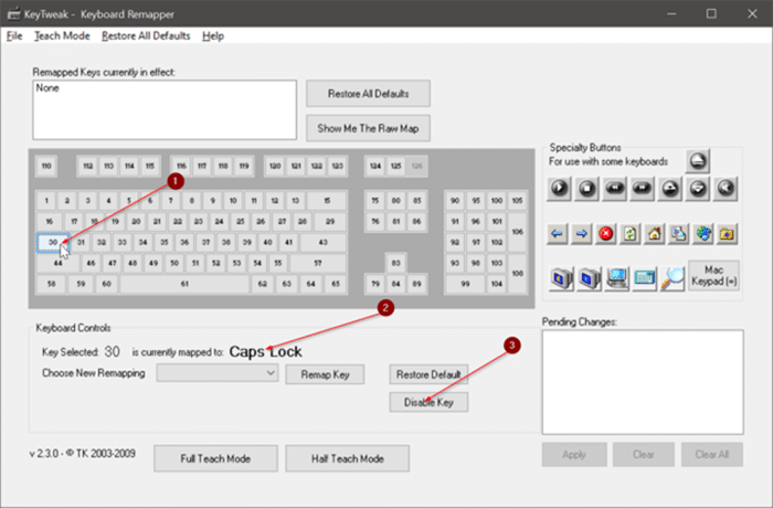disable capslock key in Windows 10 pic10
