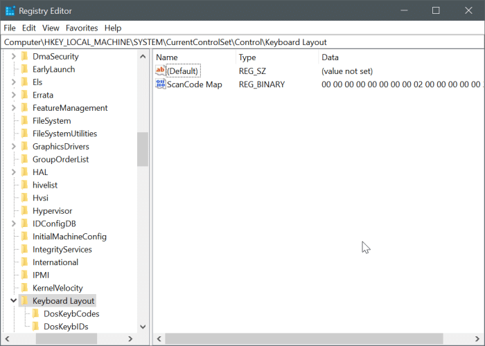 disable capslock key in Windows 10 pic1