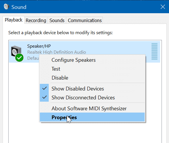 disable laptop speaker in Windows 10 pic3