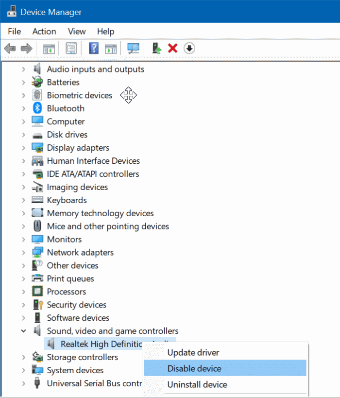 disable laptop speaker in Windows 10 pic5