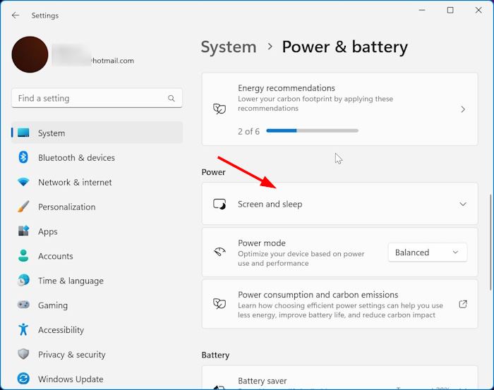 disable sleep mode in Windows 11 pic2