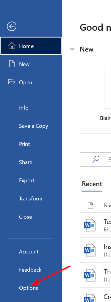 disable text prediction in Office Word pic1