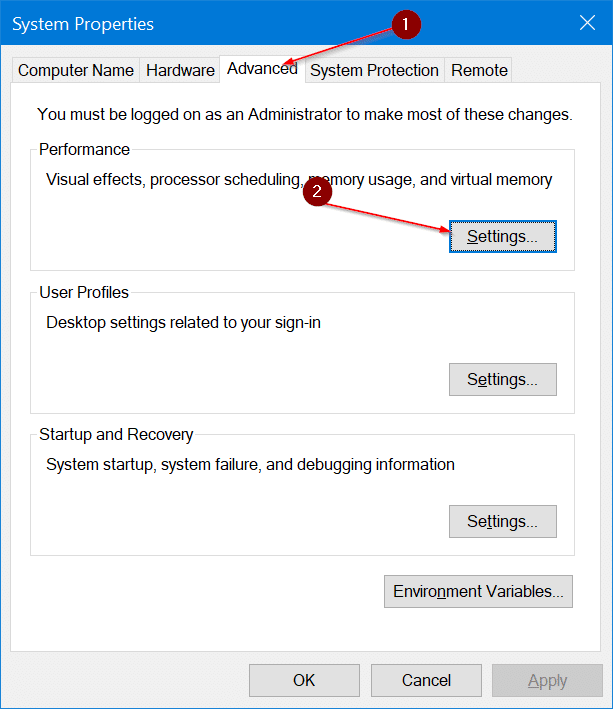disable visual effects in Windows 10 pic2