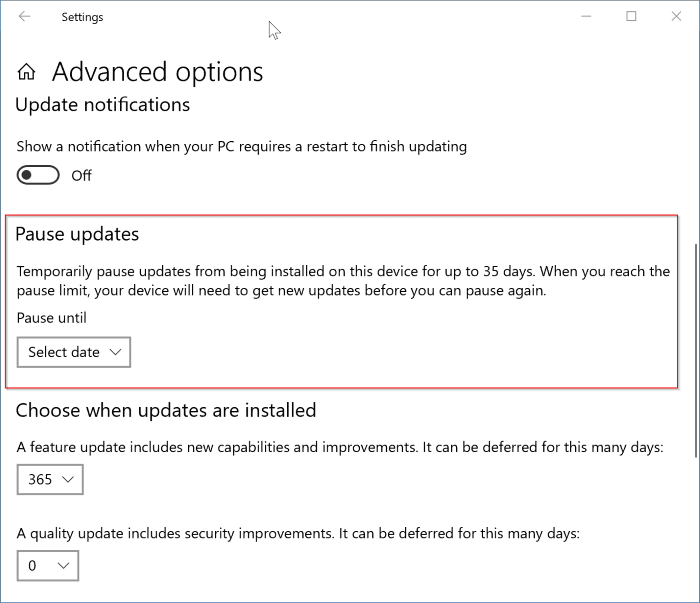 disable windows update in Windows 10 pic2