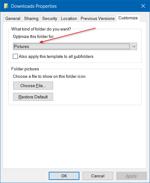 downloads folder opens slowly in Windows 10 step2