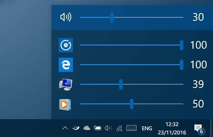 eartrumpet adjust volume levels for apps in Windows 10