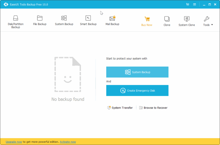 easeus todo backup free for Windows 10
