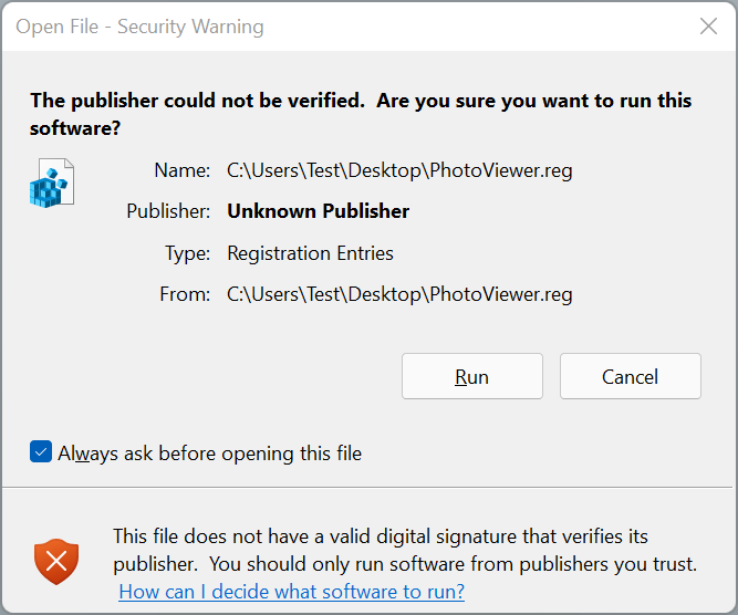 enable Windows Photo Viewer in Windows 11 pic4