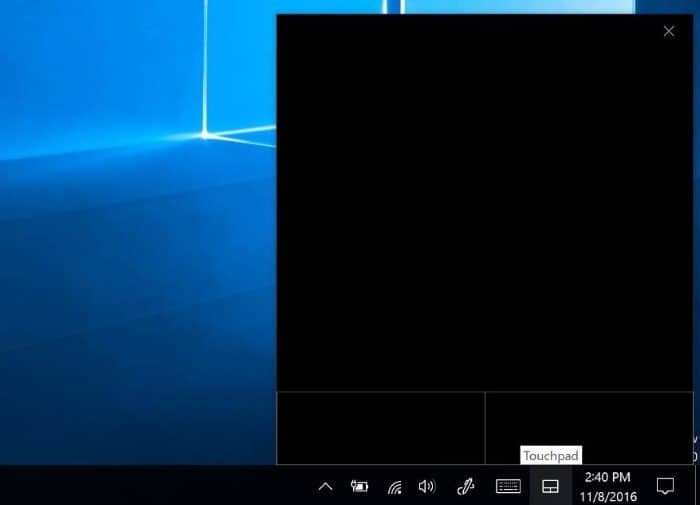 enable and customize virtual touchpad in Windows 10 pic1