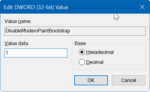 enable classic paint program in Windows 10 Creators Update pic05