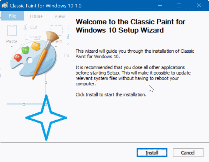 enable classic paint program in Windows 10 Creators Update pic07
