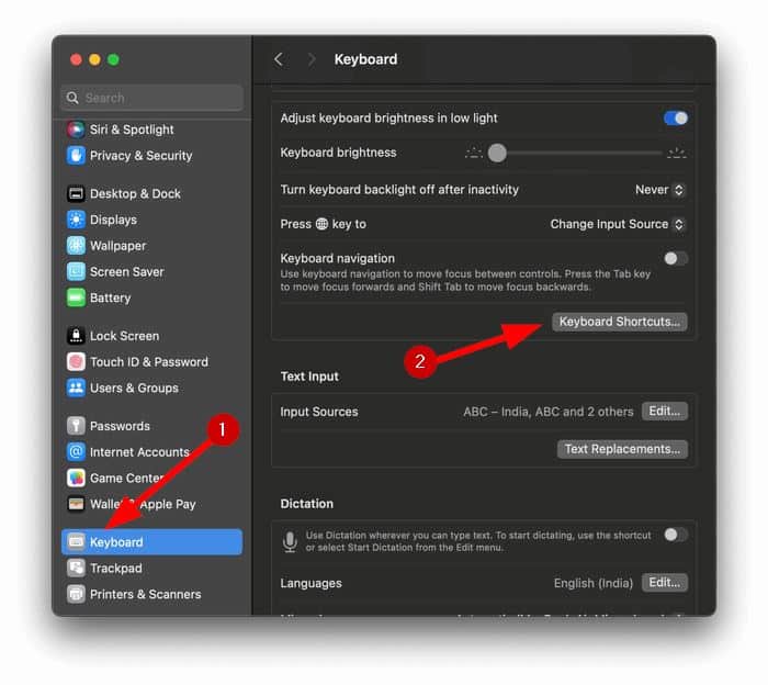enable ctrl c and ctrl v on mac pic1