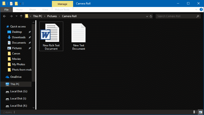 enable dark theme mode for file explorer in windows 10 pic2