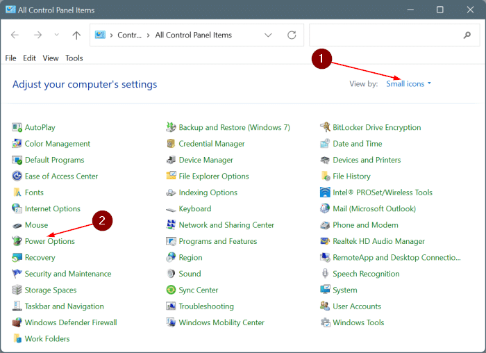 enable hibernate in Windows 11 start menu pic2