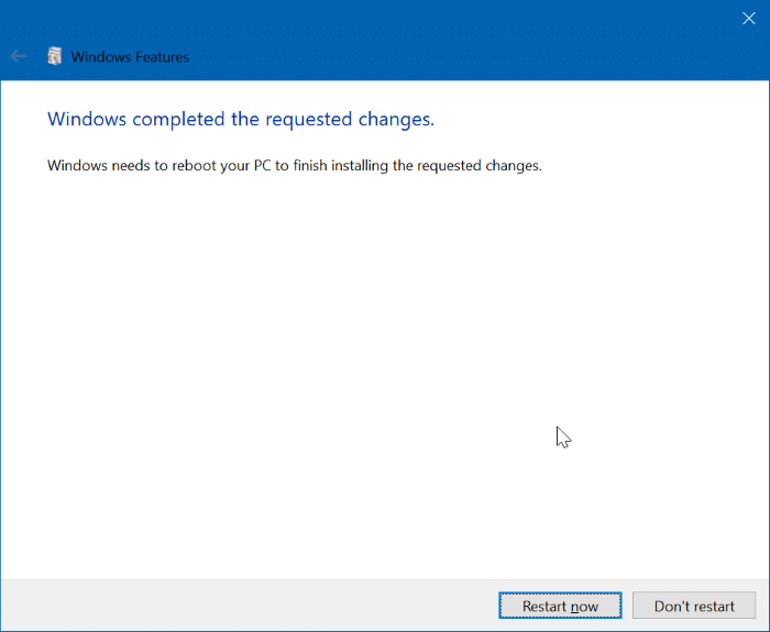 enable hyper-v in Windows 10 pic5