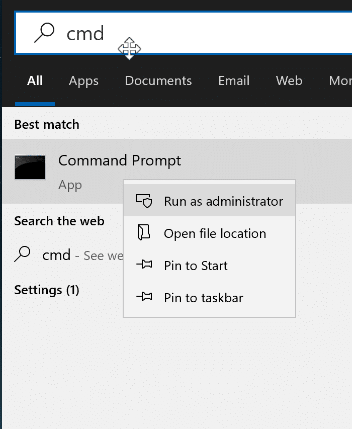 enable or disable Windows Recovery environment in Windows 10 pic1