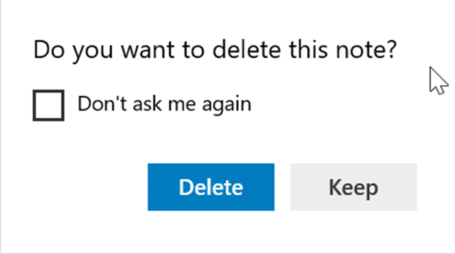 enable or disable delete confirmation in sticky notes in windows 10 pic01