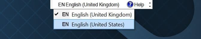 enable or disable language bar in Windows 10