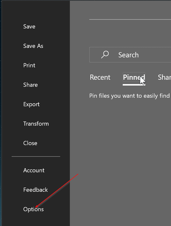enable or disable search box in Office 365 pic2