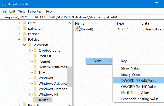 enable or disable snipping tool in Windows 10 pic5