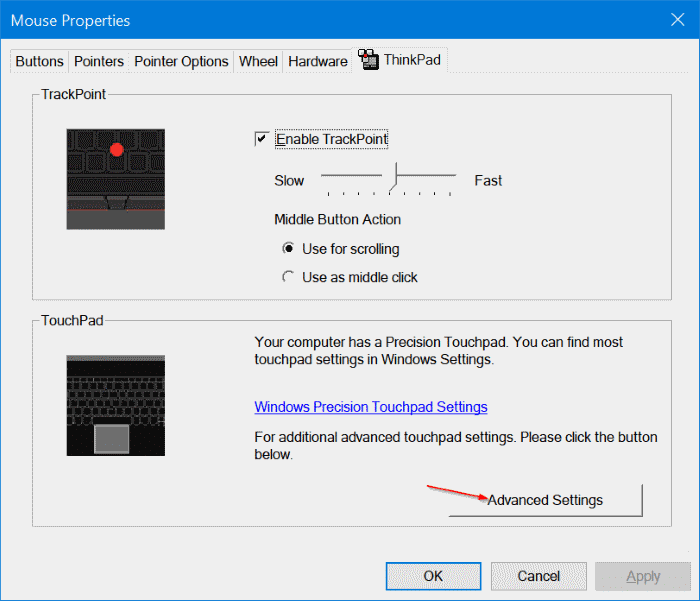 enable precision touchpad on any Windows 10 laptop pic1
