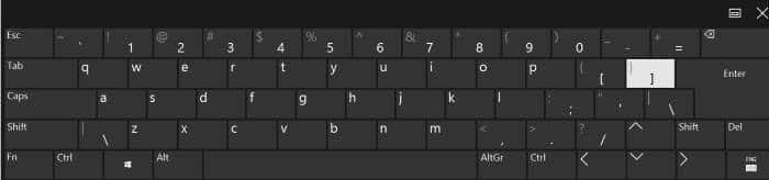 enable standard full keyboard layout in touch keyboard in Windows 10 pic2