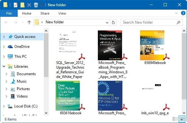 enable thumbnail preview for PDF files in Windows 10 File Explorer pic3