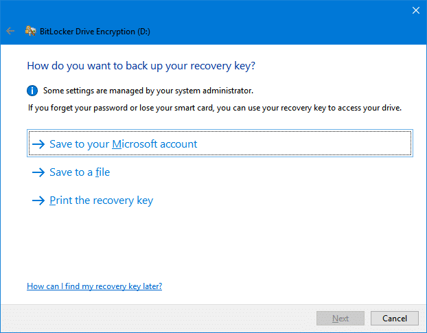 encrypt USB drive using bitlocker in windows 10 pic3