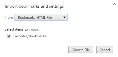 export Edge favorites bookmarks to Chrome and Firefox step9