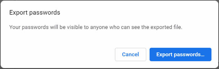 export google chrome passwords in Windows 10 pic5