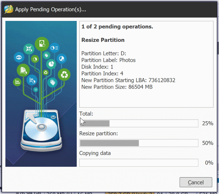 extend partition grayed out in Windows 10 pic6