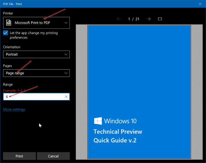 extract pages from PDF in Windows 10 pic2