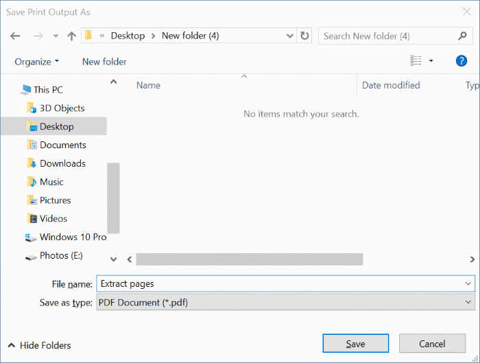 extract pages from PDF in Windows 10 pic4