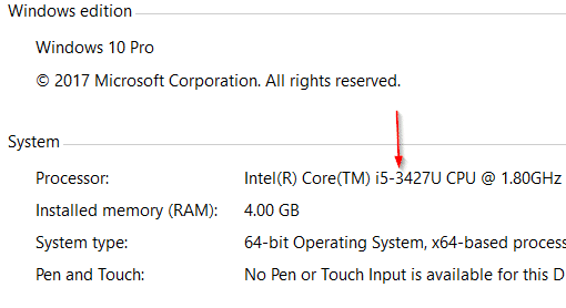 find out what generation your intel processor is