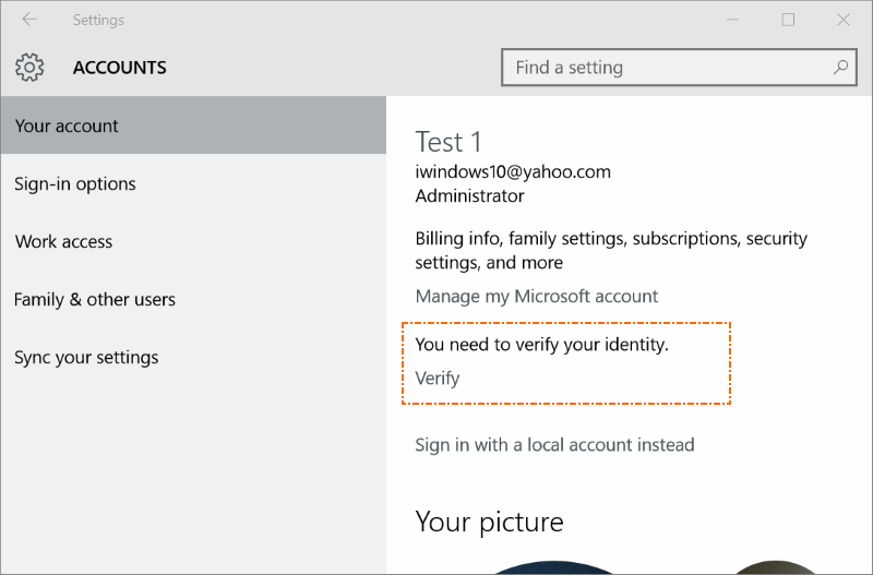 finish setting up your account notification pic2