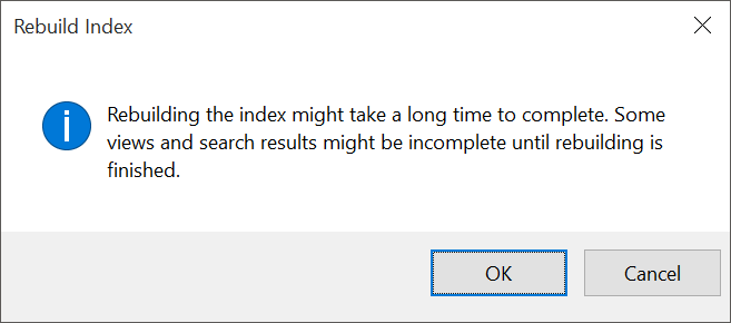 fix Windows 10 search issues by rebuilding index pic6