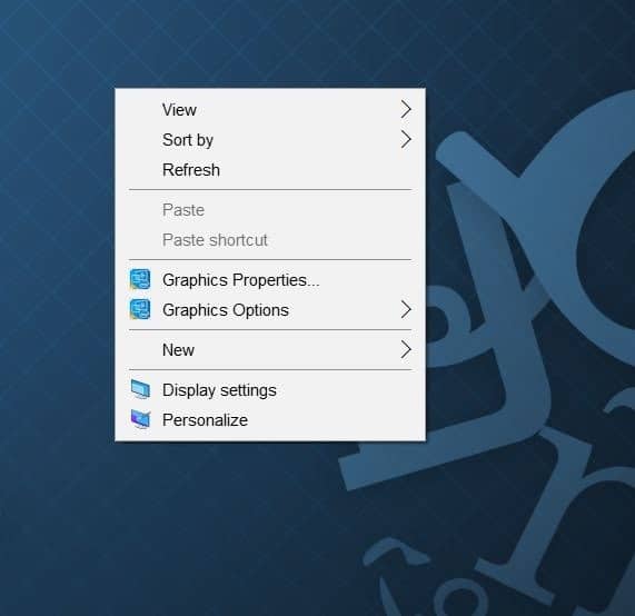 fix to slow desktop context menu in Windows 10 step1