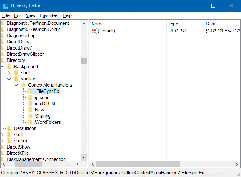 fix to slow desktop context menu in Windows 10 step4