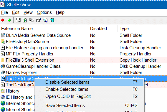 fix to slow desktop context menu in Windows 10 step6