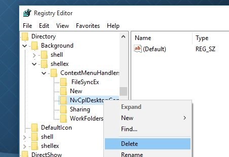 fix to slow desktop right click in Windows 10 step2